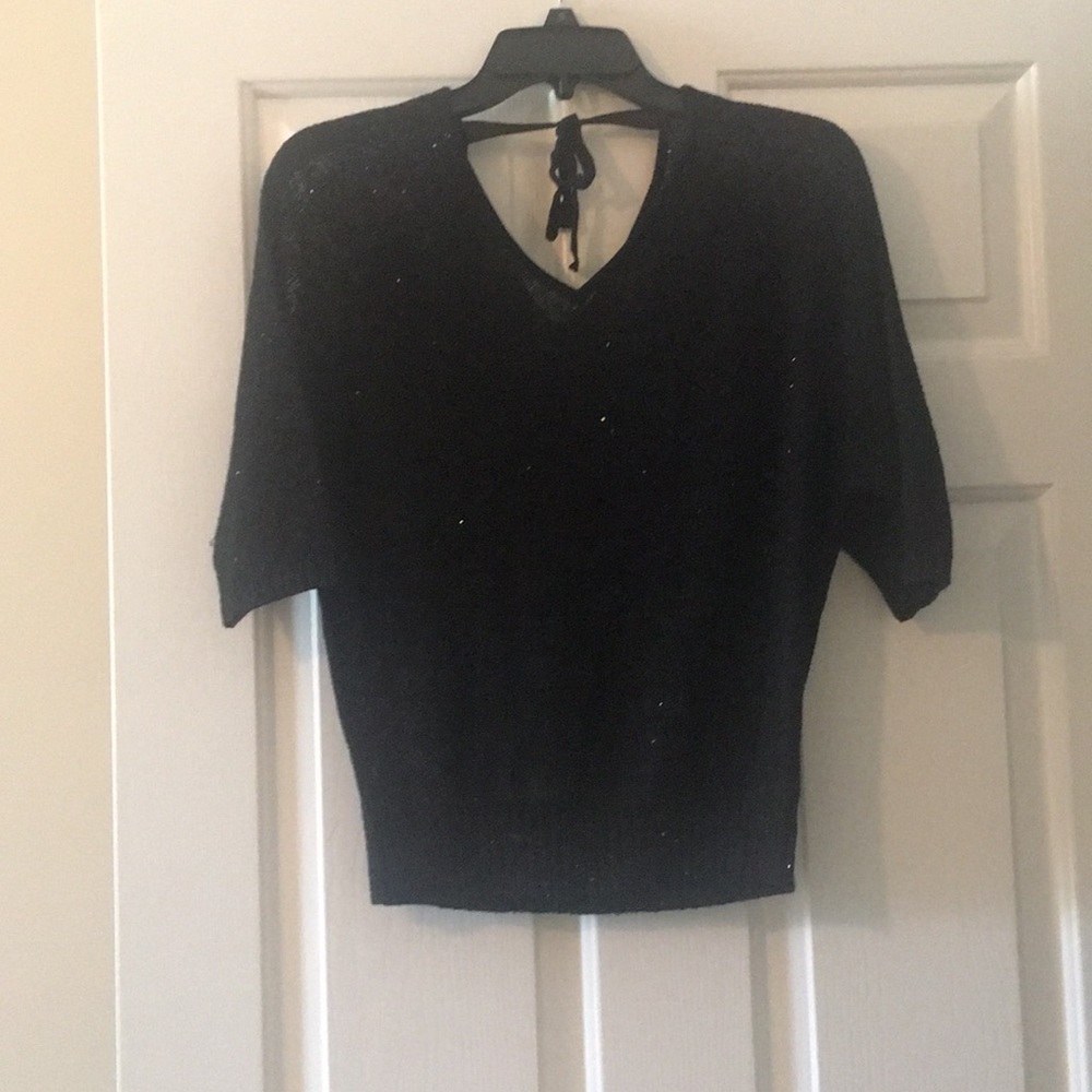 LOFT Black holiday sweater